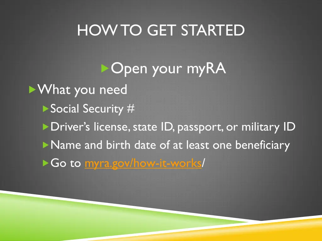 how to get started