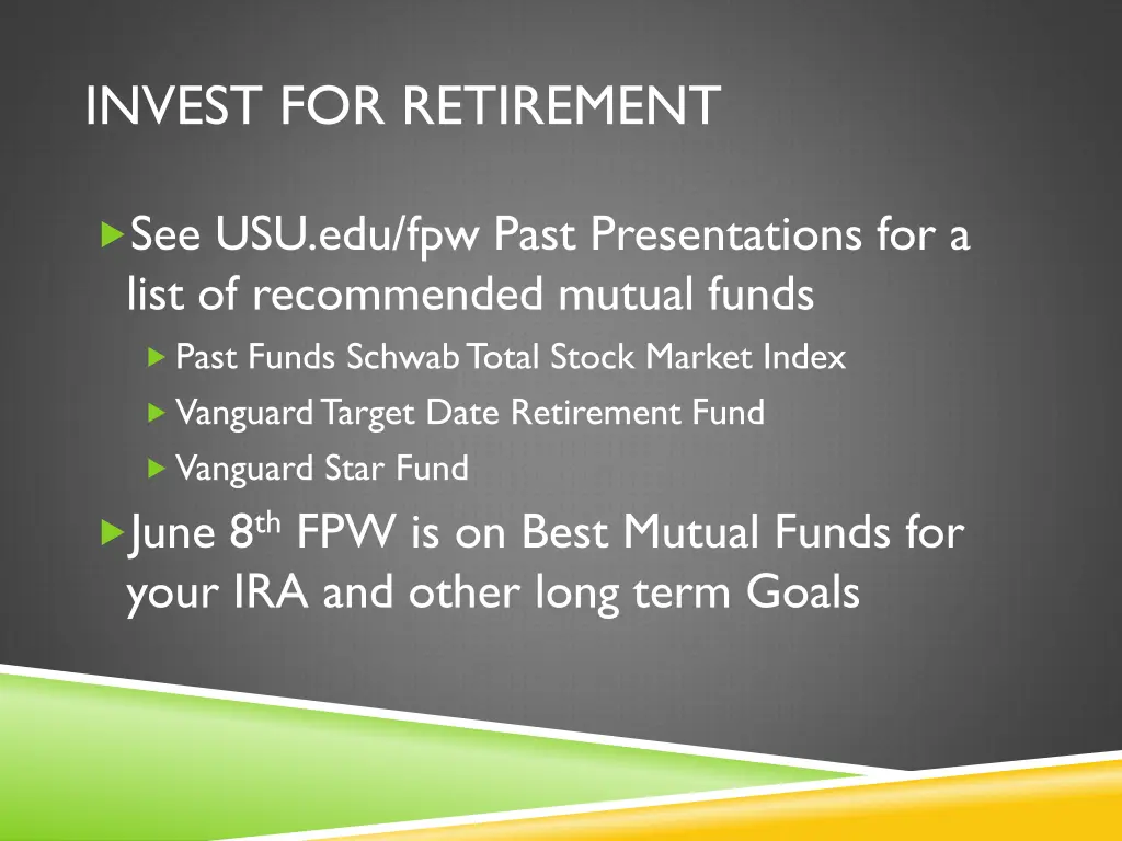invest for retirement 2