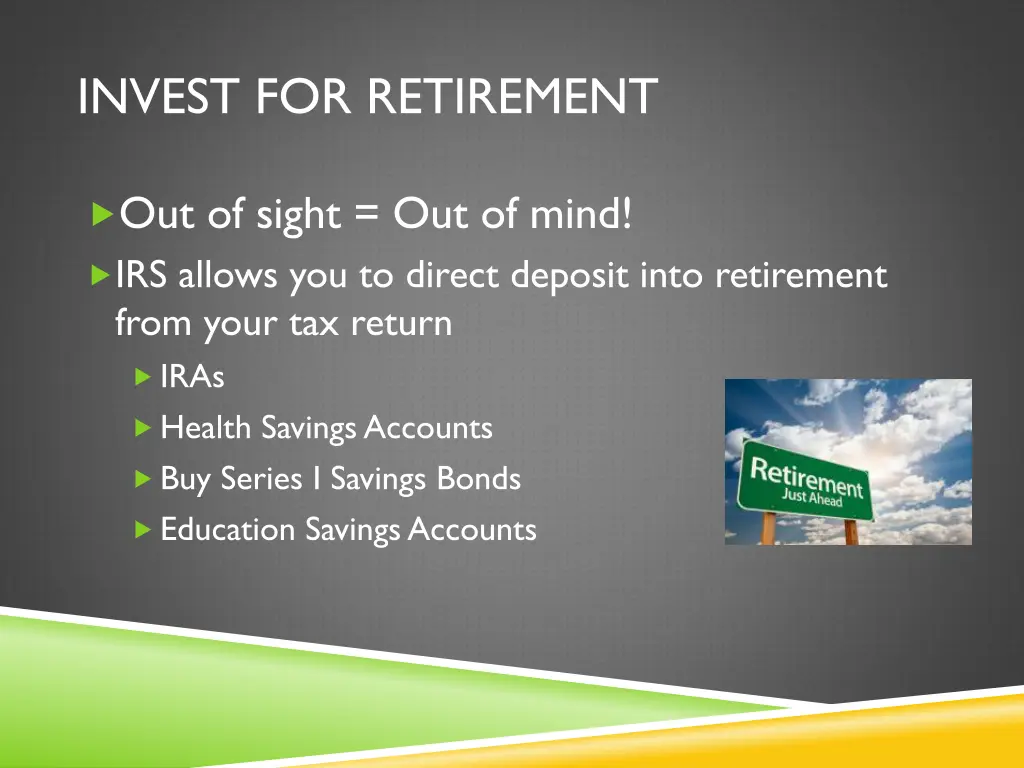 invest for retirement