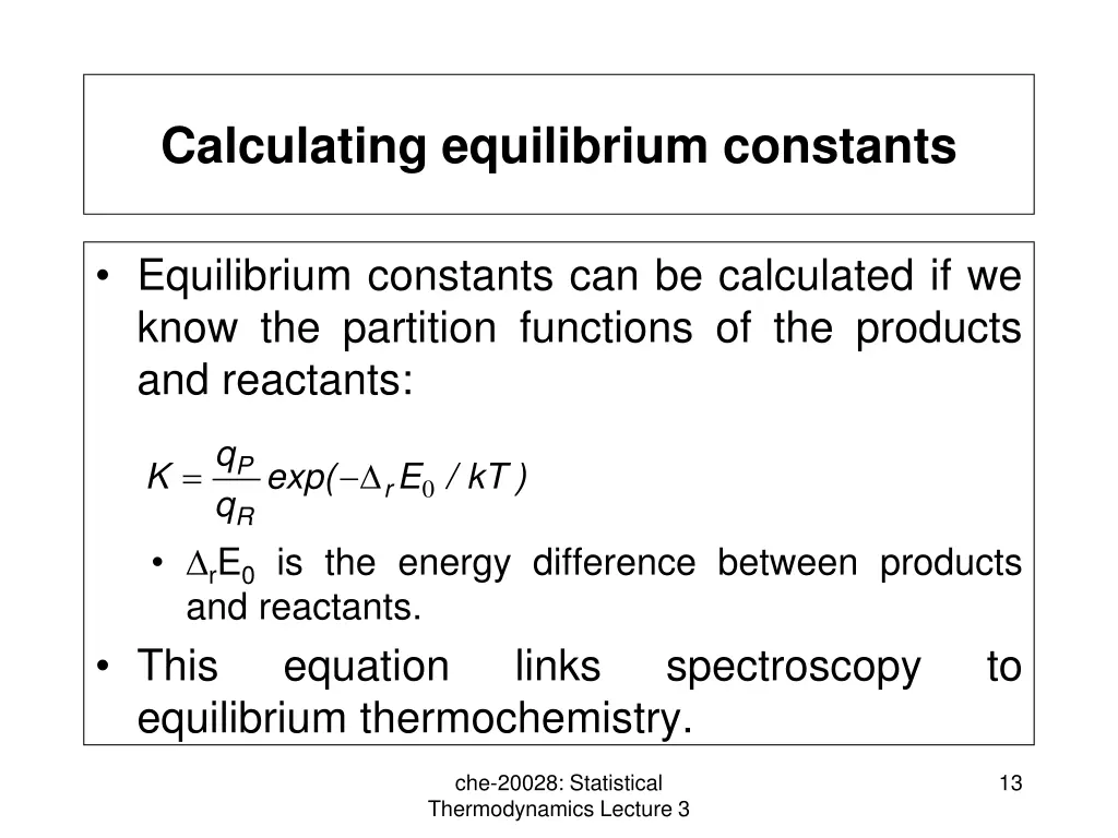 calculating equilibrium constants