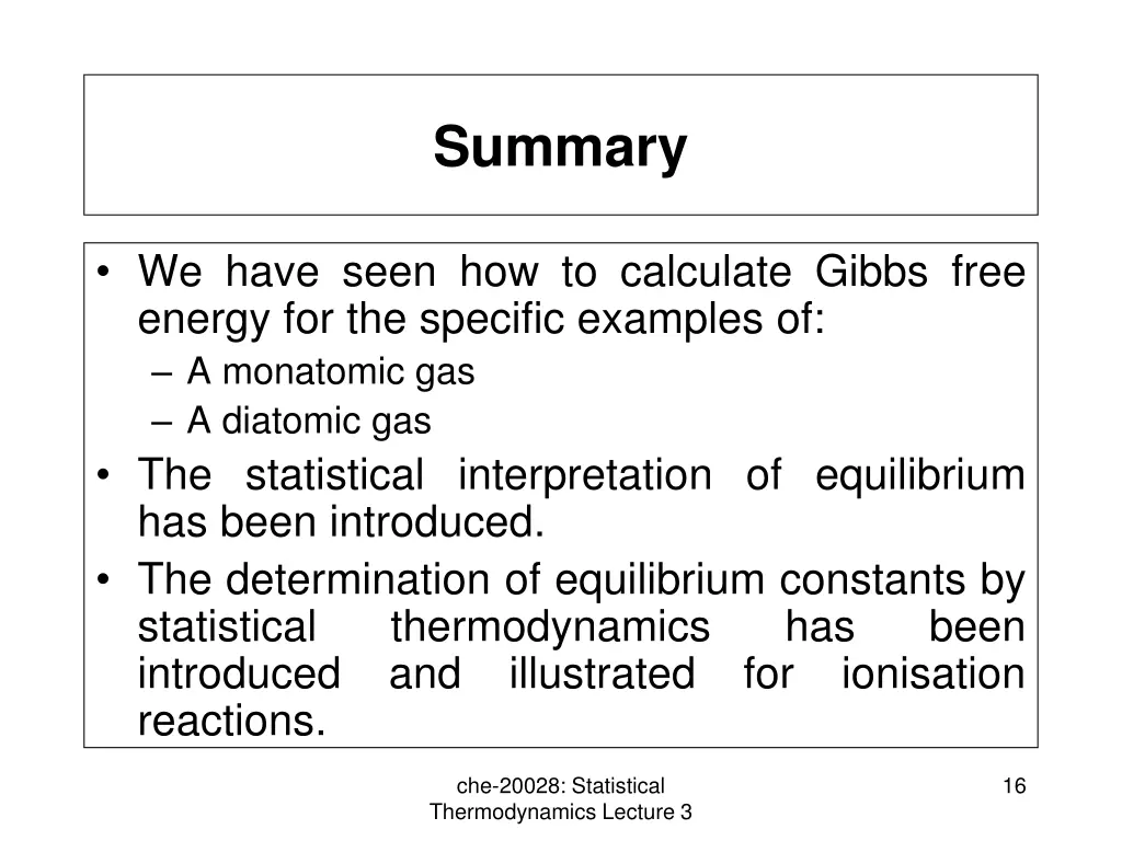 summary