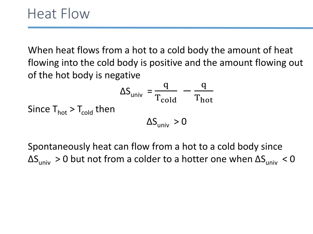 heat flow