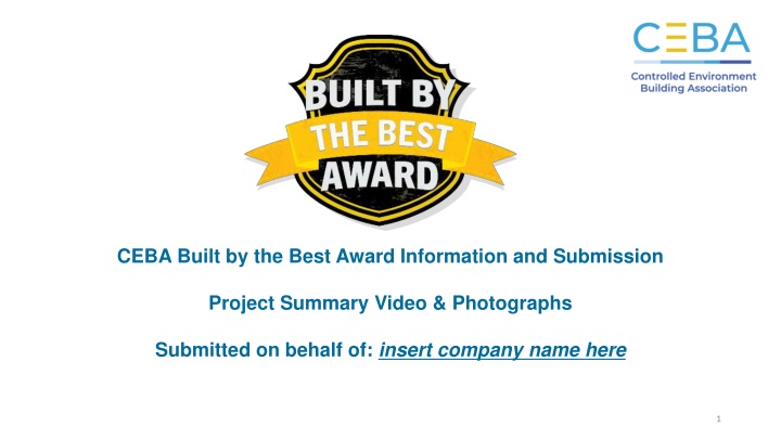 ceba built by the best award information