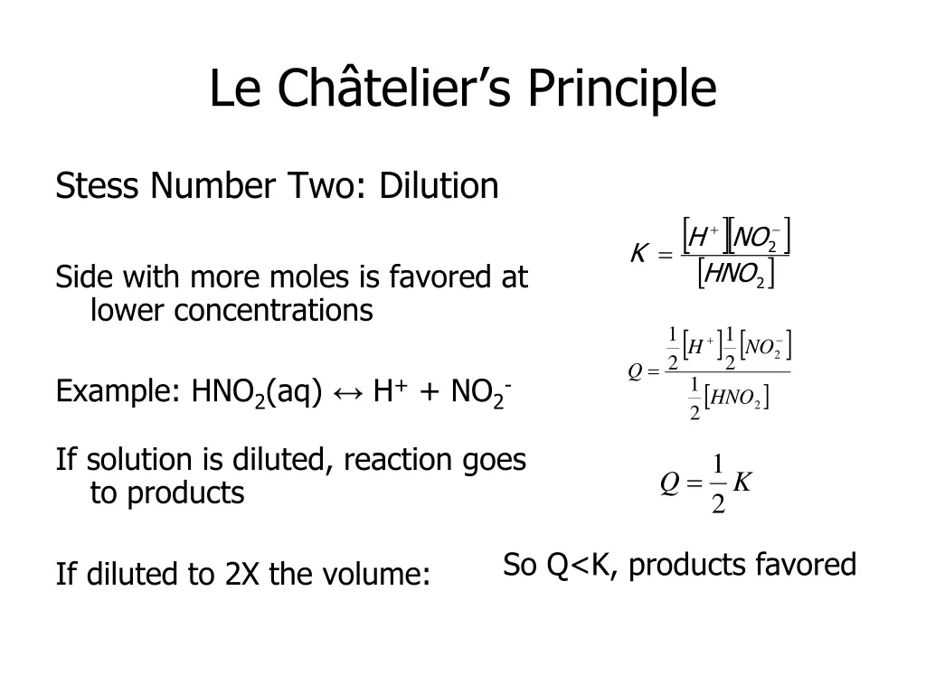 le ch telier s principle 3