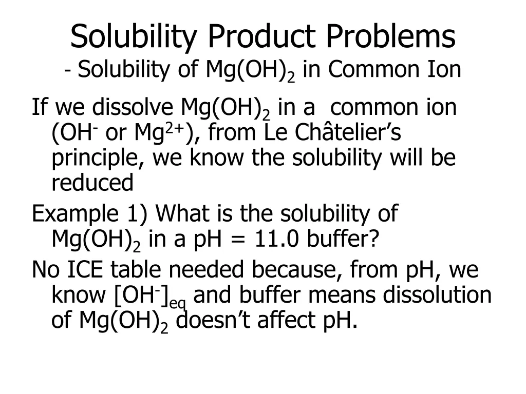 solubility product problems solubility 1