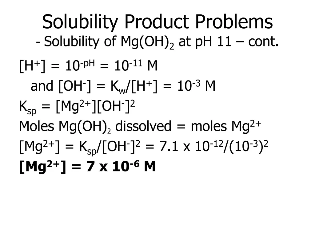 solubility product problems solubility 2