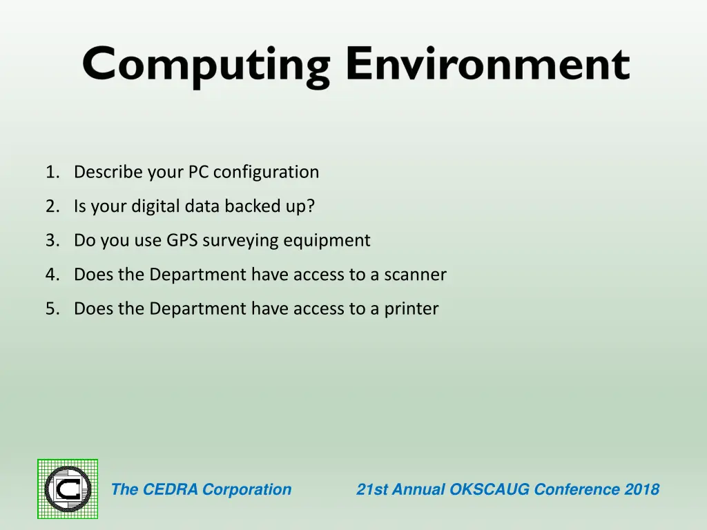 1 describe your pc configuration