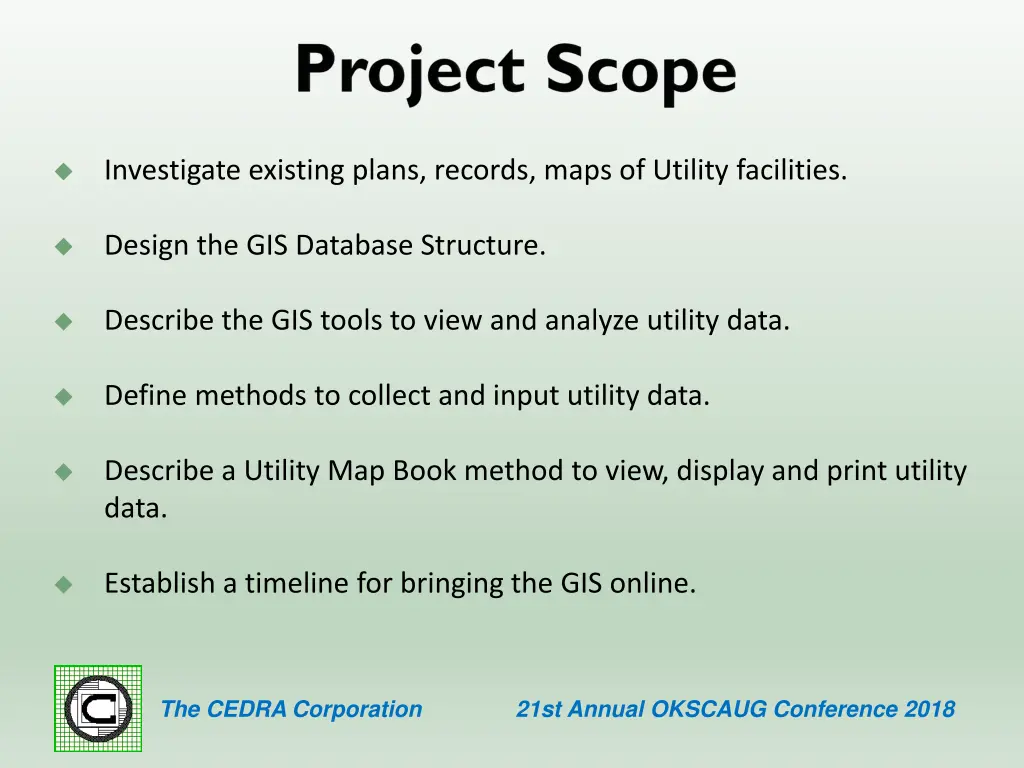 investigate existing plans records maps