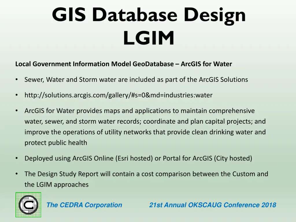 local government information model geodatabase 1