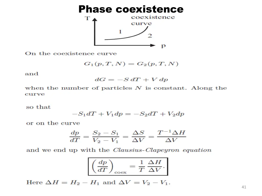 phase coexistence
