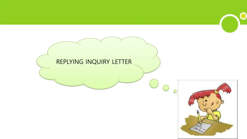 replying inquiry letter