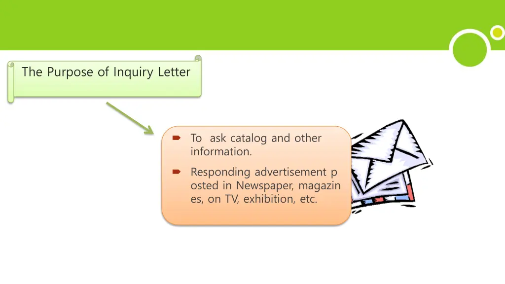 the purpose of inquiry letter