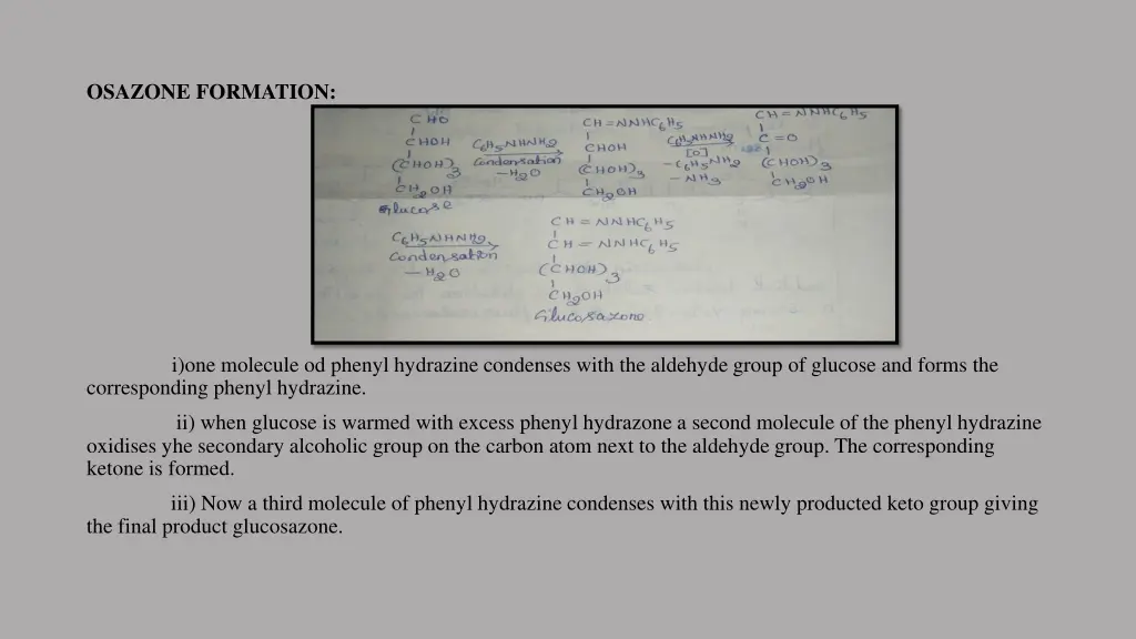 osazone formation