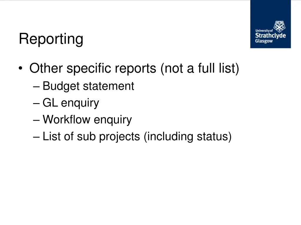reporting 3