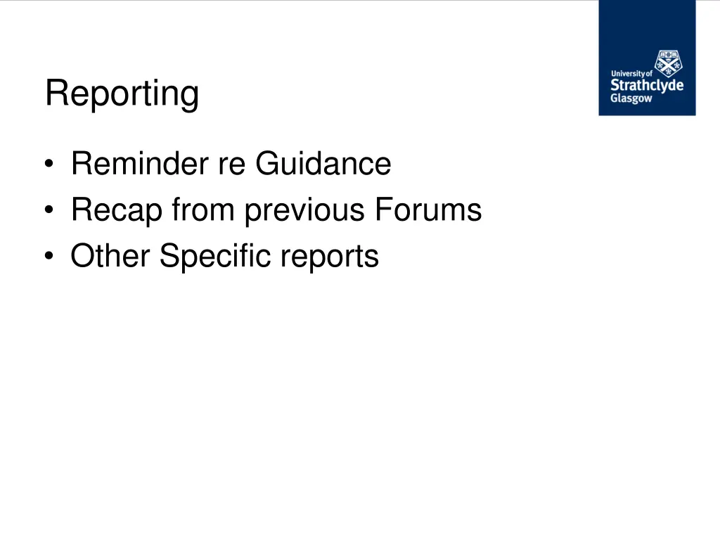reporting