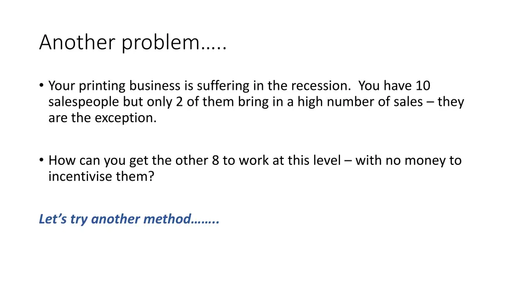 another problem