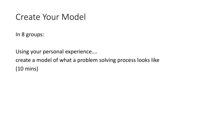 create your model
