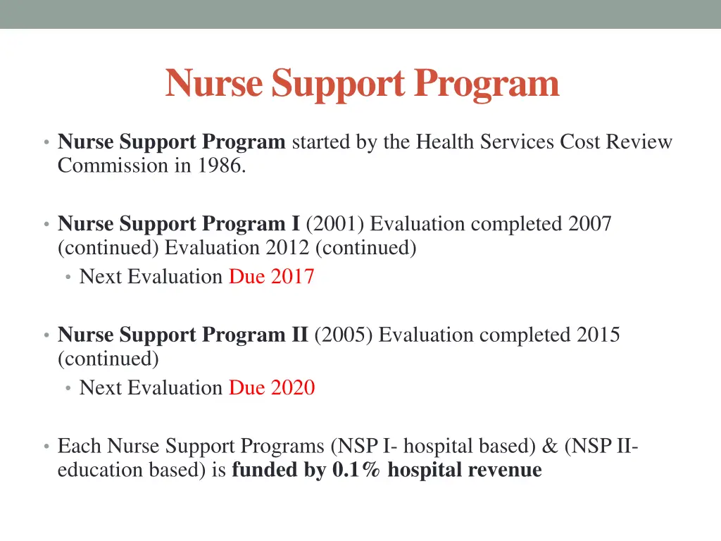 nurse support program