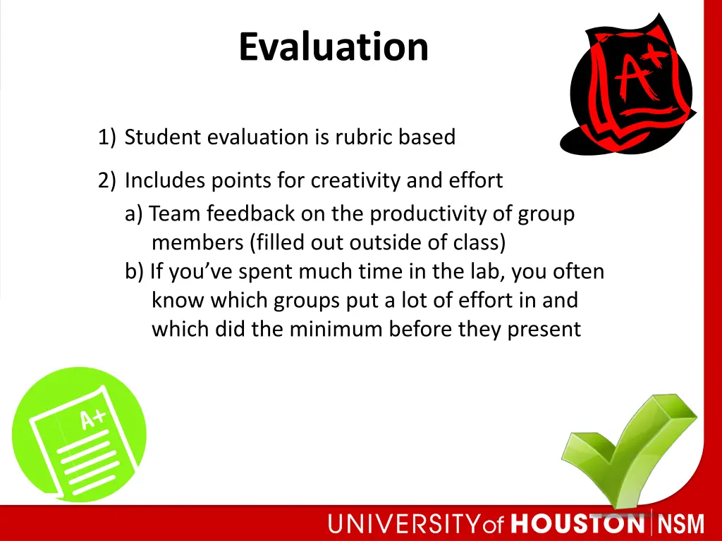evaluation