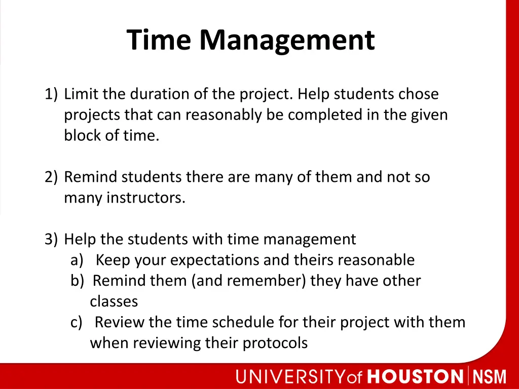 time management