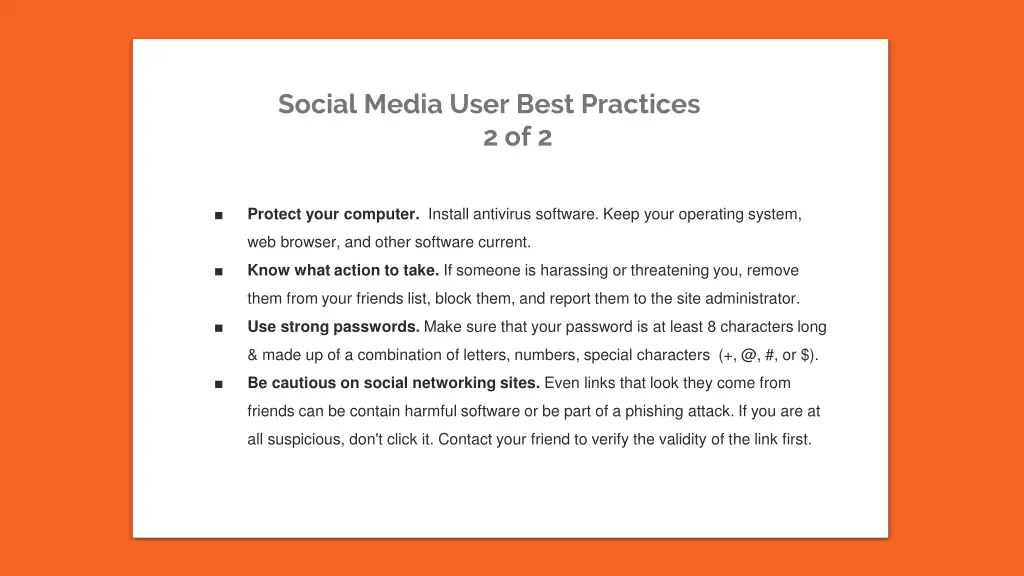 social media user best practices 2 of 2