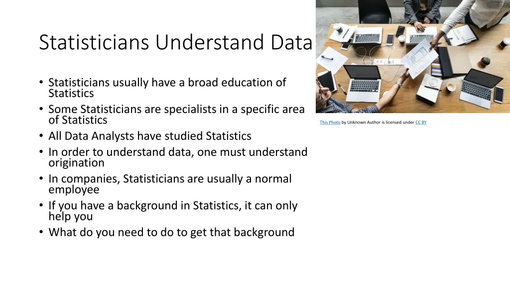 statisticians understand data