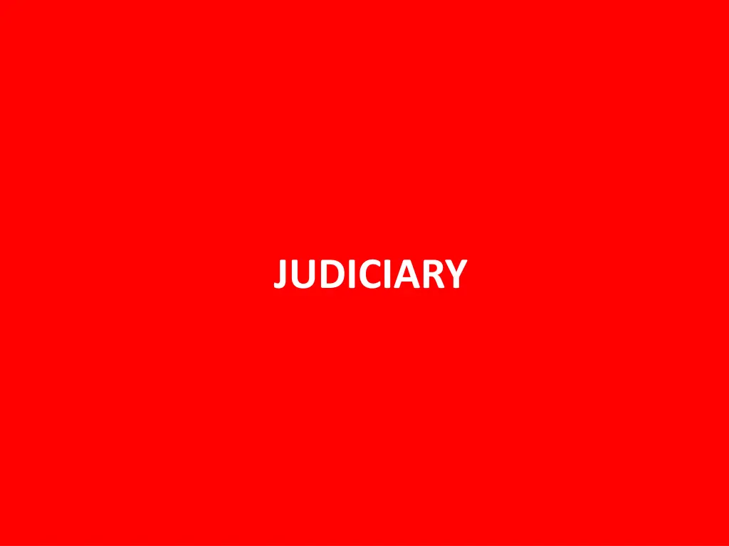 judiciary