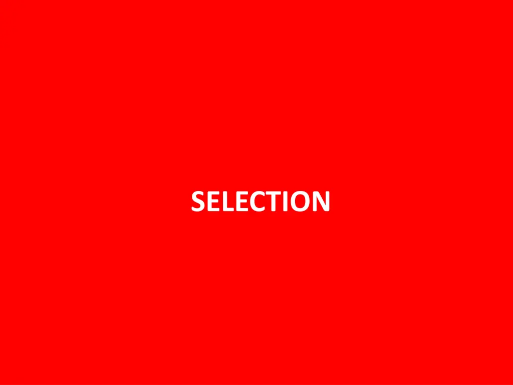 selection