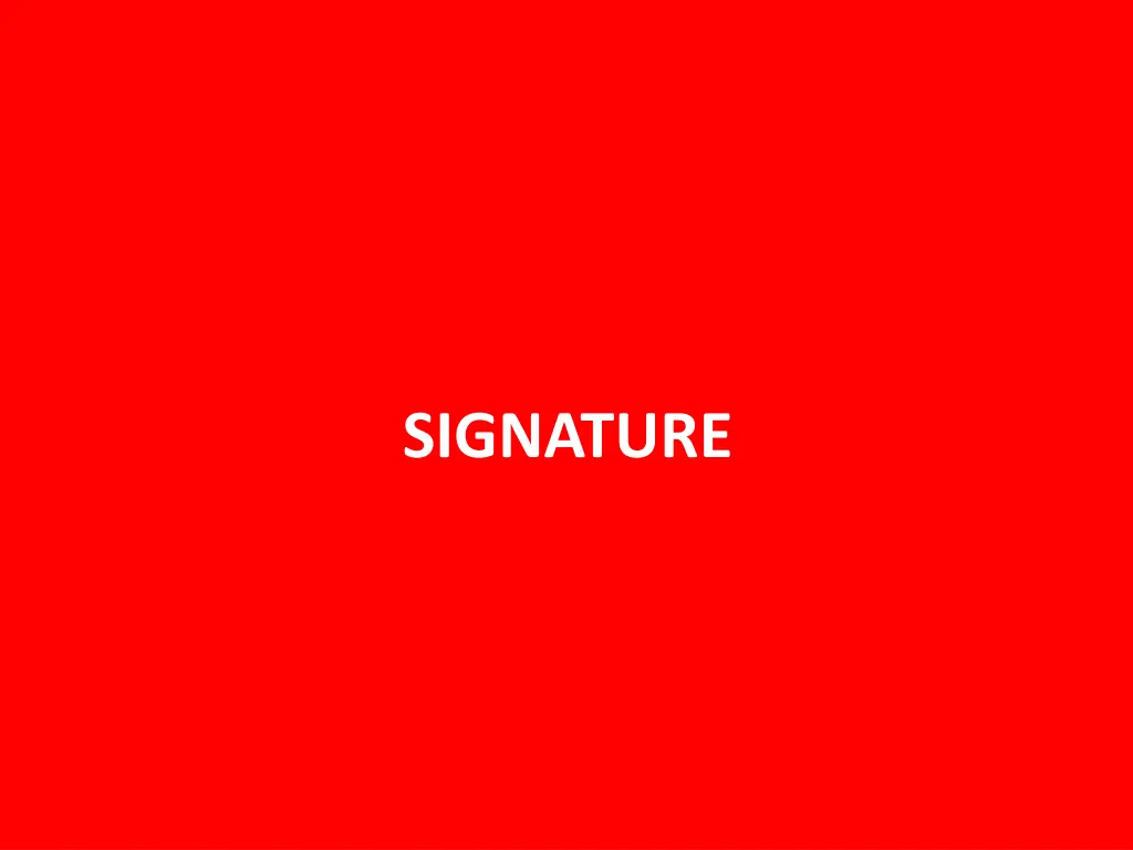 signature