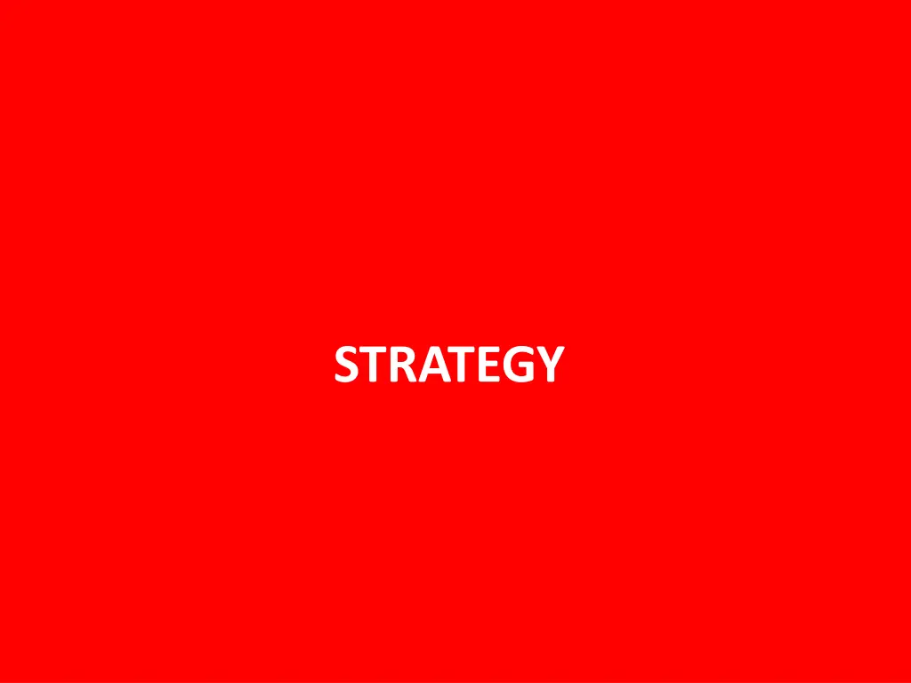 strategy