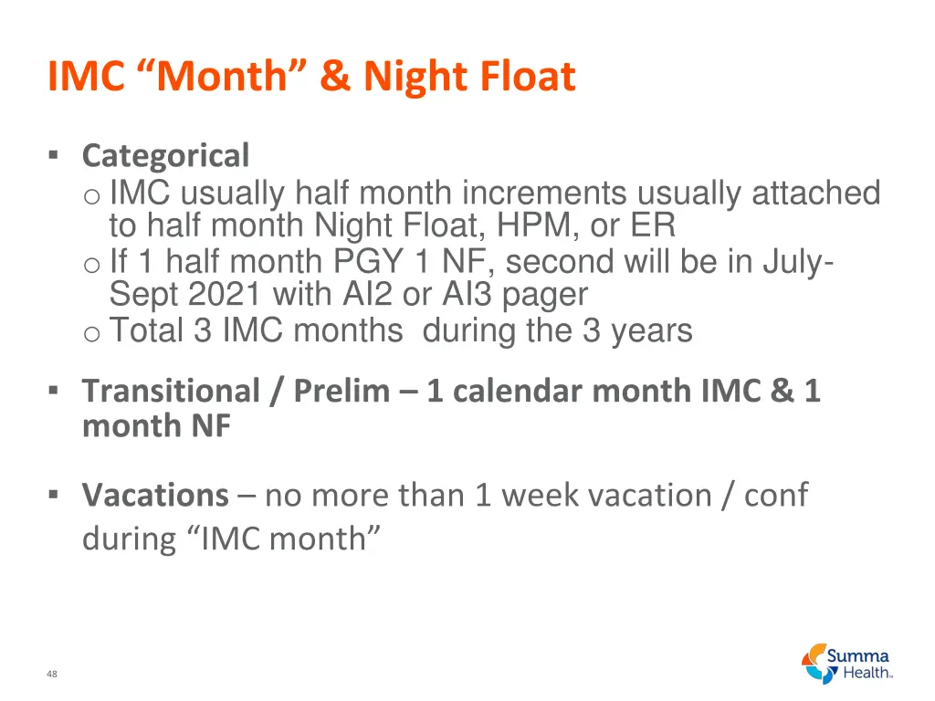 imc month night float
