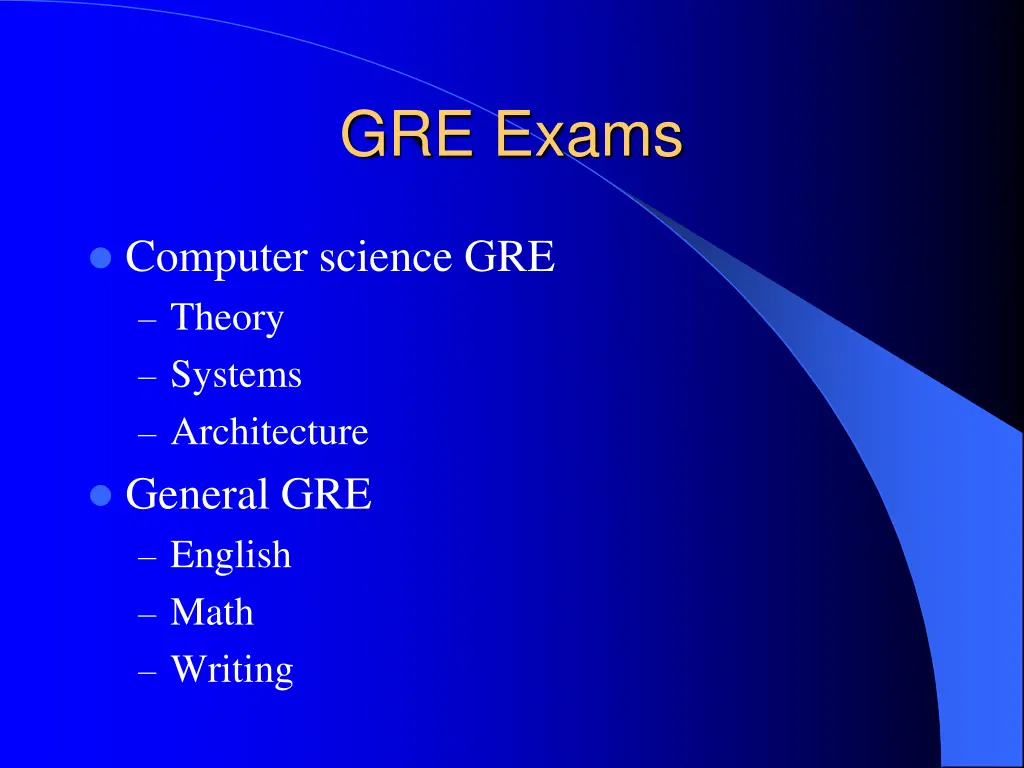 gre exams