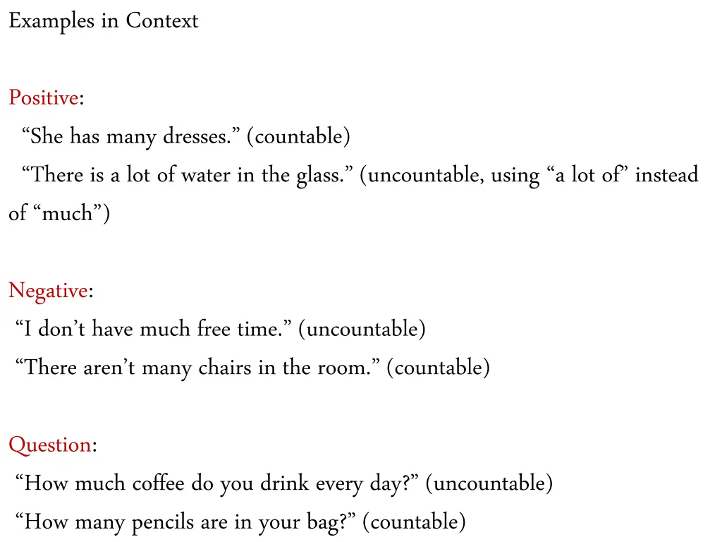 examples in context