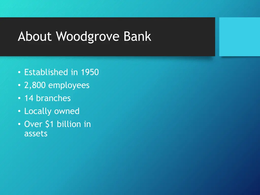about woodgrove bank