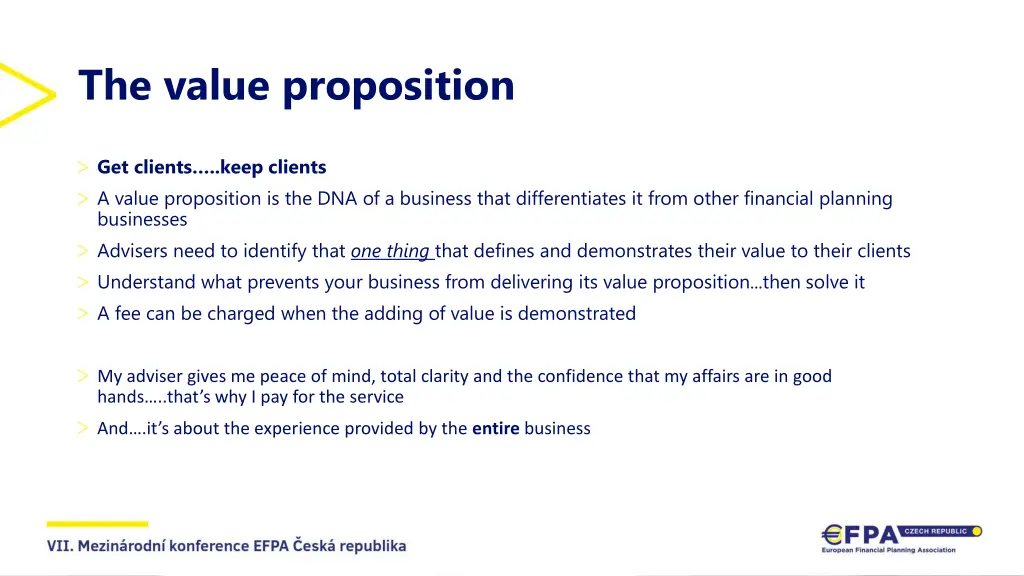 the value proposition
