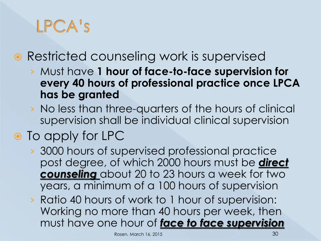 lpca s