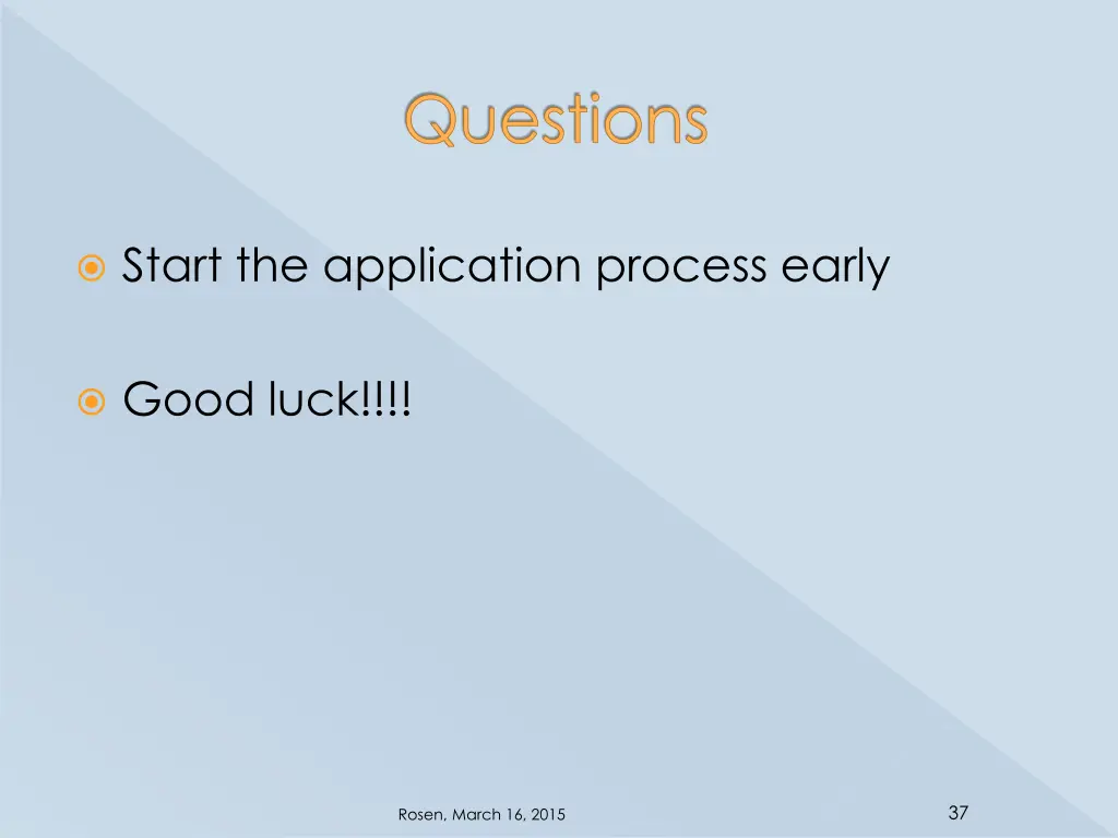 questions