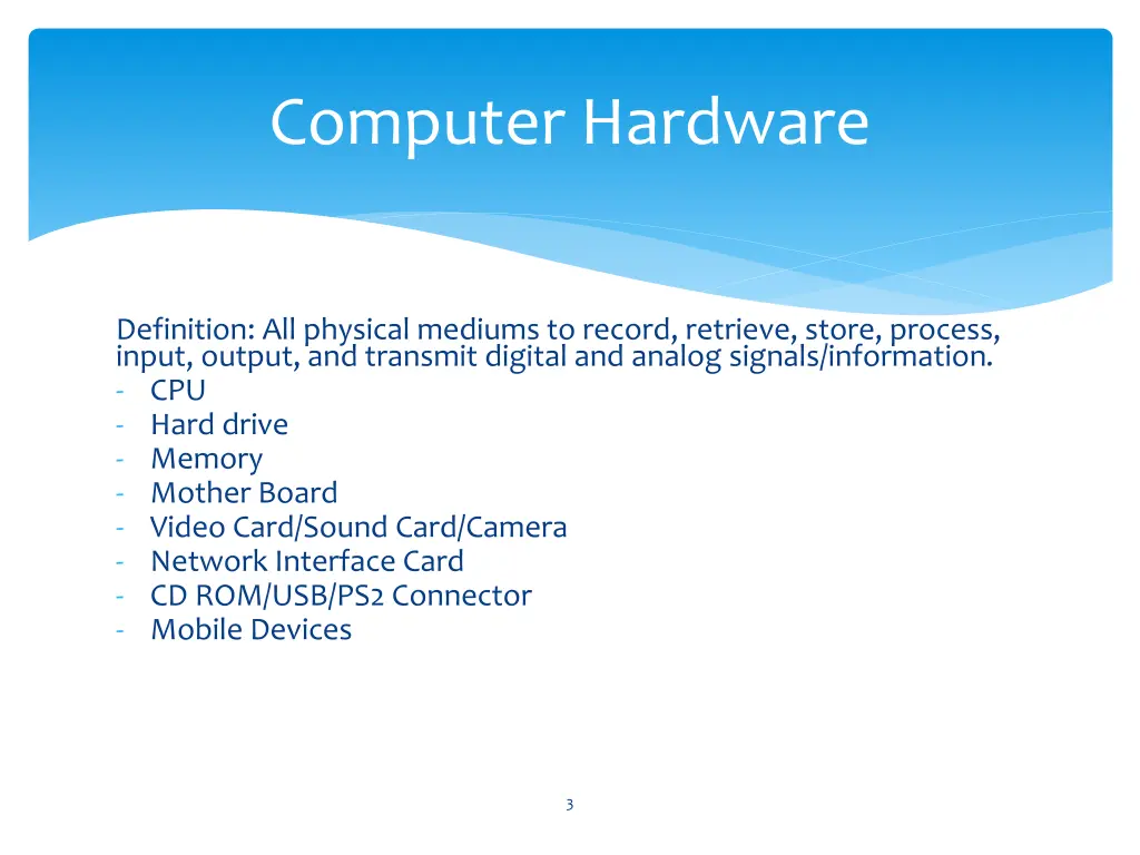 computer hardware