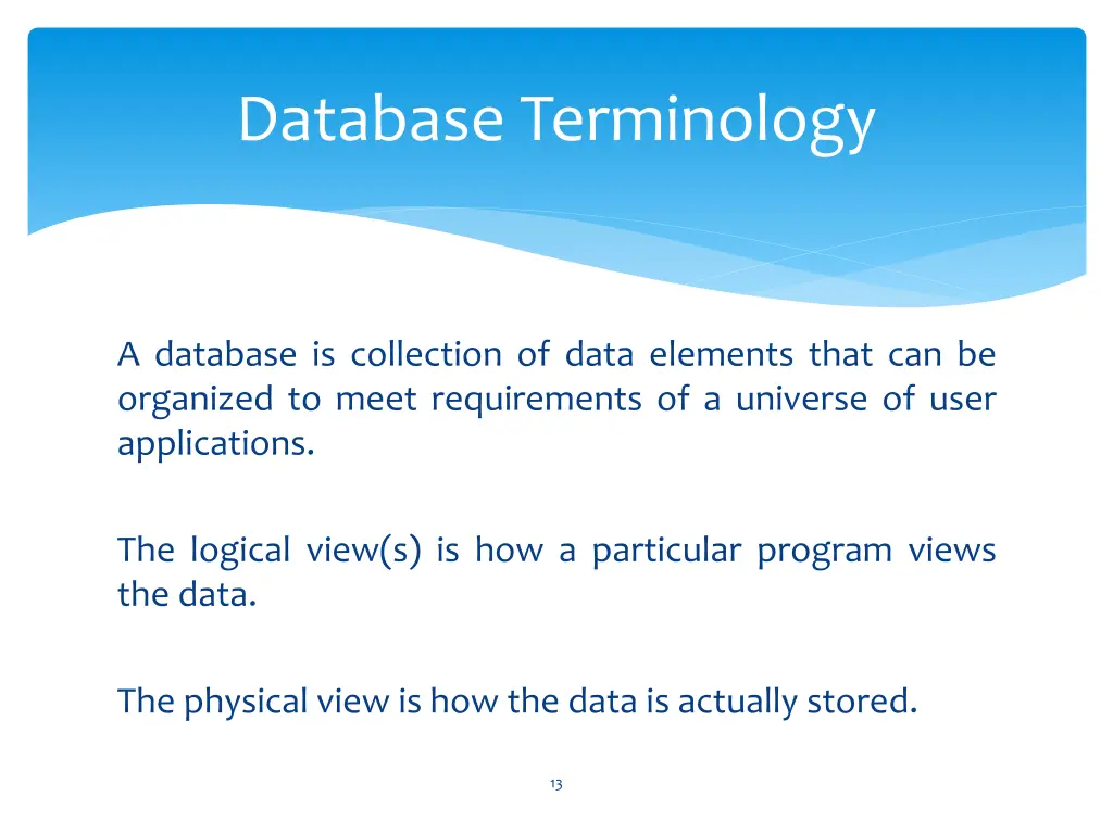 database terminology