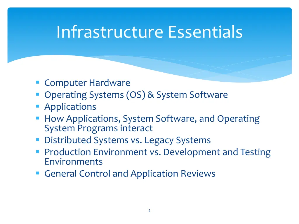 infrastructure essentials