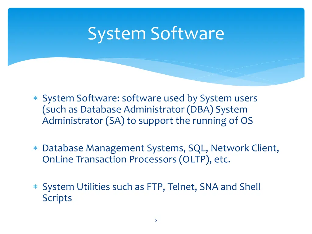 system software