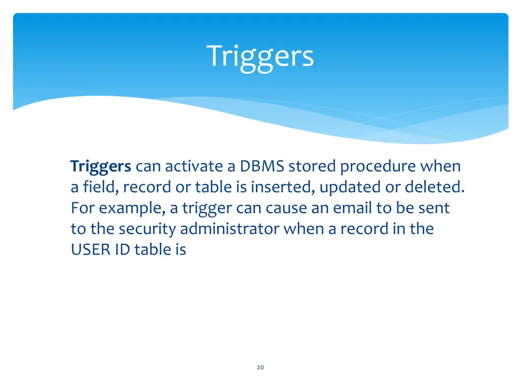 triggers