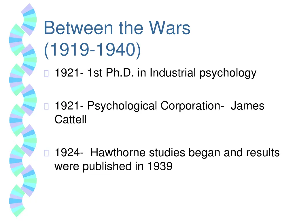 between the wars 1919 1940