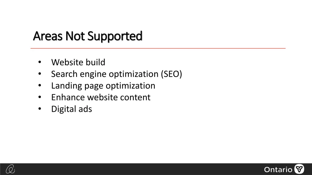 areas not supported areas not supported