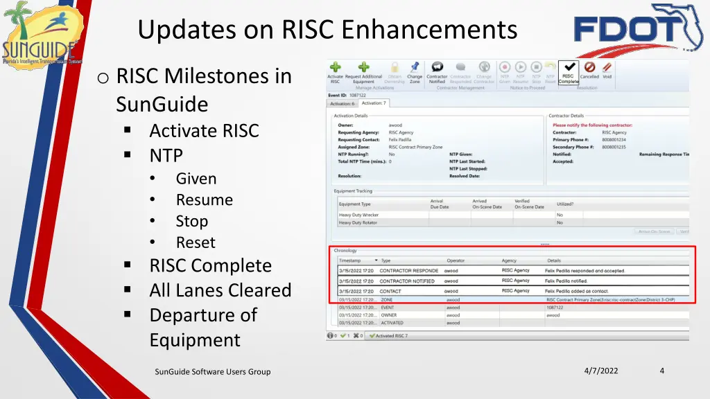 updates on risc enhancements