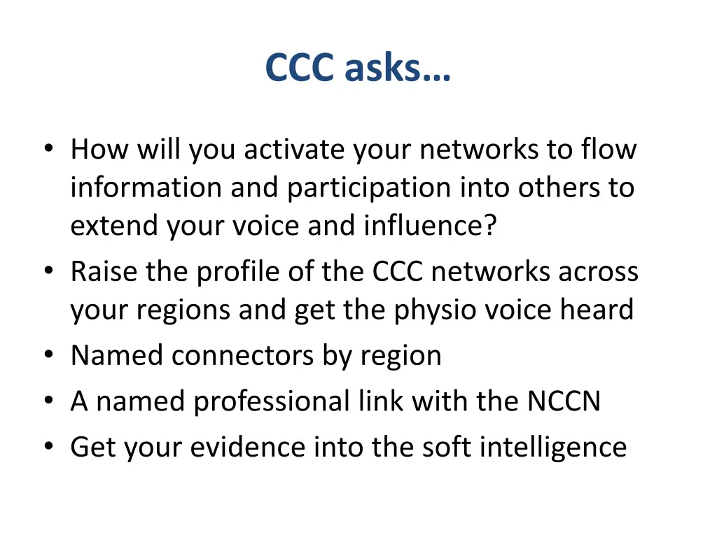 ccc asks