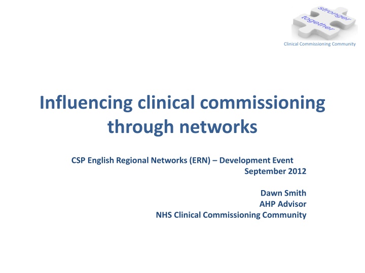 clinical commissioning community