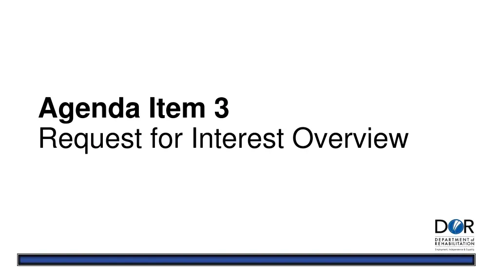 agenda item 3 request for interest overview