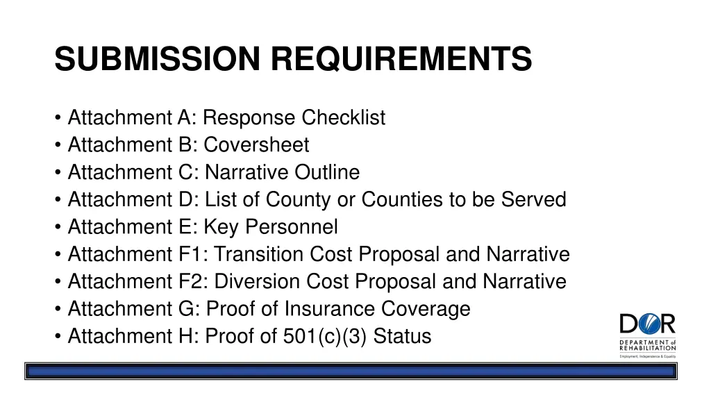 submission requirements