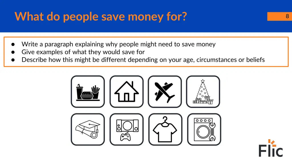 what do people save money for 1